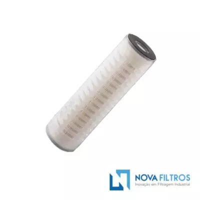 ELEMENTO FILTRANTE CARTUCHO PLISSADO MICROFIBRA DE VIDRO BOROSILICATO