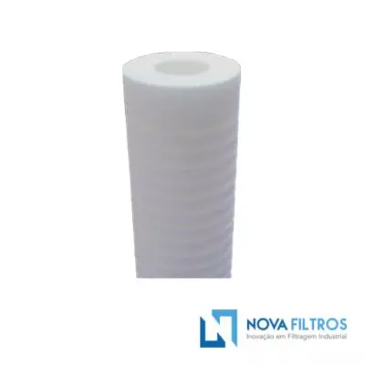 ELEMENTO FILTRANTE CARTUCHO - MELT BLOWN – RANHURADO